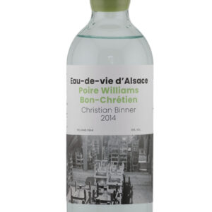 Eau-de-vie d'Alsace CHRISTIAN BINNER Poire Williams Bon Chrétien 2014 (70CL, 61% VOL)